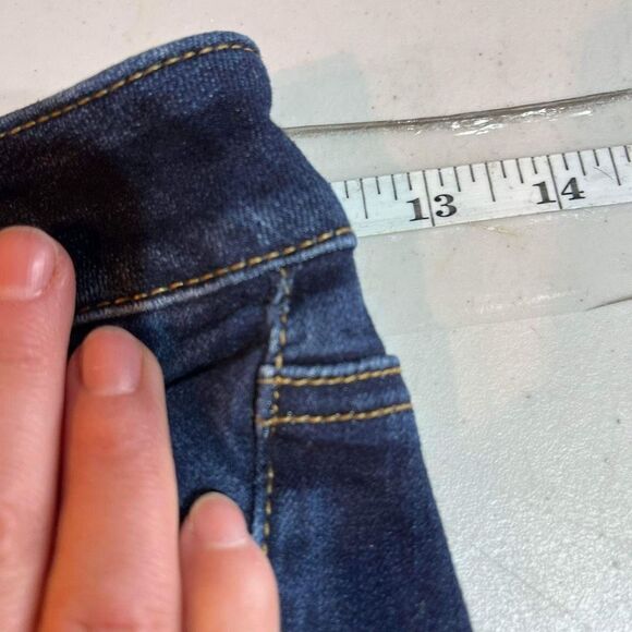 American Eagle Super Stretch Hi Rise‎ Shortie Size 0 destroyed distressed denim - Picture 13 of 14